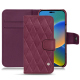 Funda de piel Apple iPhone 14 - Prune vintage - Couture