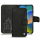 Capa em pele Apple iPhone 14 - Negre poudro