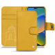 Capa em pele Apple iPhone 14 - Jaune soulèu