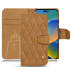 Funda de piel Apple iPhone 14 - Castan esparciate - Couture