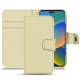 Capa em pele Apple iPhone 14 - Beige PU