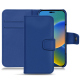 Apple iPhone 14 leather case - Bleu Océan PU