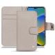 Housse cuir Apple iPhone 14 - Taupe innocent