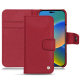 硬质真皮保护套 Apple iPhone 14 - Rouge passion