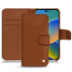 Apple iPhone 14 leather case - Marron Veggie