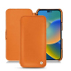 Apple iPhone 14 leather case - Orange ( Nappa - Pantone #ff9351 ) 