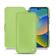 Apple iPhone 14 leather case - Vert olive ( Nappa - Pantone #a7c58e ) 