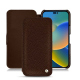 Apple iPhone 14 leather case - Châtaigne ( Pantone - #1b1107 )