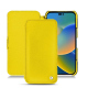 Apple iPhone 14 leather case - Jaune fluo ( Pantone 809C )