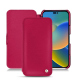Apple iPhone 14 leather case - Rose fluo ( Pantone 806C )
