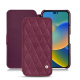 Housse cuir Apple iPhone 14 - Prune vintage - Couture
