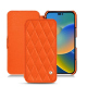 Funda de piel Apple iPhone 14 - Orange fluo - Couture ( Pantone 805C )