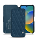 Housse cuir Apple iPhone 14 - Blu mediterran - Couture