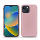 硬质真皮保护套 Apple iPhone 14 - Rose ( Nappa - Pantone #efbae1 ) 