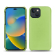 Funda de piel Apple iPhone 14 - Vert olive ( Nappa - Pantone #a7c58e ) 