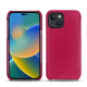 Custodia in pelle Apple iPhone 14 - Rose fluo ( Pantone 806C )