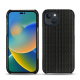 Coque cuir Apple iPhone 14 - Abaca nero