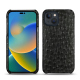 Capa em pele Apple iPhone 14 - Autruche nero