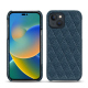 Custodia in pelle Apple iPhone 14 - Indigo - Couture ( Pantone #1f4565 ) 