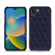 硬质真皮保护套 Apple iPhone 14 - Cobalt - Couture ( Pantone #2b253f )