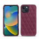 Funda de piel Apple iPhone 14 - Prune vintage - Couture