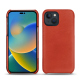 Lederschutzhülle Apple iPhone 14 - Arange clouquié