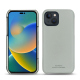 Apple iPhone 14 leather cover - Gris PU