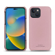 Capa em pele Apple iPhone 14 - Rose PU