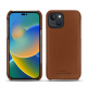 Lederschutzhülle Apple iPhone 14 - Marron PU