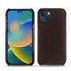 Custodia in pelle Apple iPhone 14 - Marron envoûtant