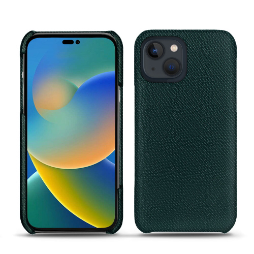 适用于苹果iPhone14的别致皮套Vert séduisant ( Pantone #1d3c34 ) 