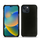 Coque cuir Apple iPhone 14 - Noir Veggie