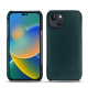 Apple iPhone 14 leather cover - Bleu Veggie