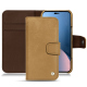 Housse cuir Apple iPhone 14 Plus - Sable vintage ( Pantone #9b7340 ) 