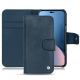 Capa em pele Apple iPhone 14 Plus - Jean vintage ( Pantone #2f414f  ) 
