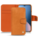 Custodia in pelle Apple iPhone 14 Plus - Mandarine vintage ( Pantone #d47231 ) 