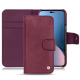 Housse cuir Apple iPhone 14 Plus - Prune vintage ( Pantone #612434 ) 