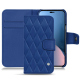 Funda de piel Apple iPhone 14 Plus - Bleu océan - Couture ( Nappa - Pantone #003da5 ) 