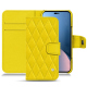 Capa em pele Apple iPhone 14 Plus - Jaune fluo - Couture ( Pantone #c9ff57 ) 