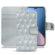 Custodia in pelle Apple iPhone 14 Plus - Platinium - Couture ( Pantone 877C ) 