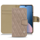 Capa em pele Apple iPhone 14 Plus - Taupe vintage - Couture ( Pantone #591d16 ) 