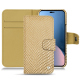 Funda de piel Apple iPhone 14 Plus - Serpent sabbia ( Pantone #D2BA92 )