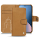 Housse cuir Apple iPhone 14 Plus - Castan esparciate ( Pantone #824F2A )