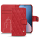 硬质真皮保护套 Apple iPhone 14 Plus - Rouge troupelenc - Couture ( Pantone #AB191A )
