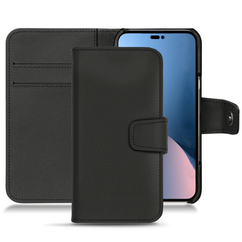 Apple iPhone 14 Plus leather case - Noir PU ( Black ) 