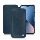 Apple iPhone 14 Plus leather case - Jean vintage ( Pantone #2f414f  ) 