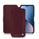Housse cuir Apple iPhone 14 Plus - Lie de vin ( Pantone #412234 ) 