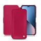 Apple iPhone 14 Plus leather case - Rose fluo ( Pantone #ff16b4 ) 