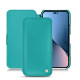 Housse cuir Apple iPhone 14 Plus - Bleu fluo 