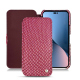 Lederschutzhülle Apple iPhone 14 Plus - Serpent ciclamino ( Pantone #9E4C6E ) 